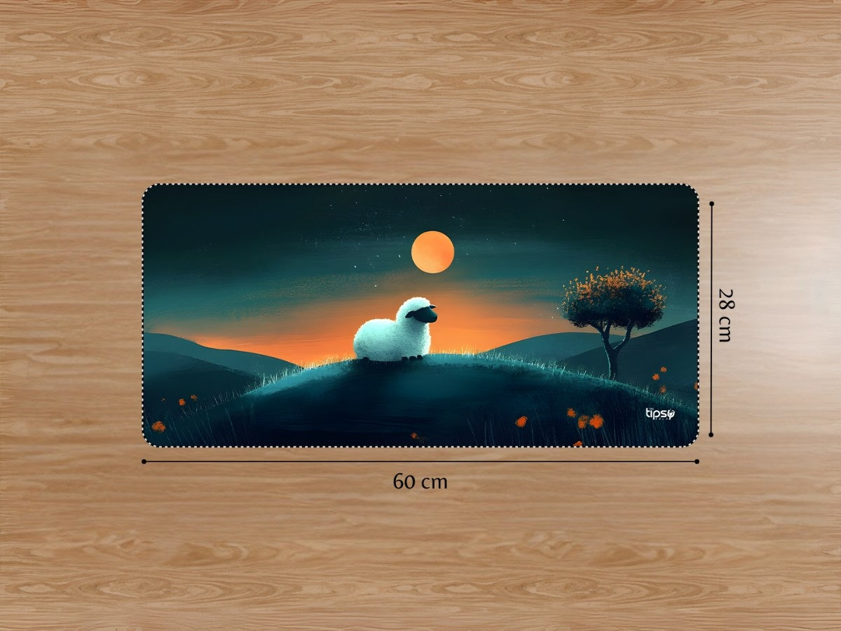 "LITTLE LAMB AT DUSK" Gaming Mousepad Elevate Your Gaming Experience