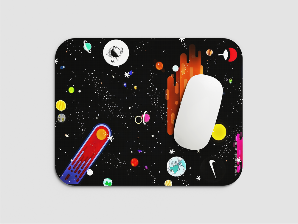 "LET'S PLAY WITH UNIVERSE" Mousepad Enhance Your Workspace with Style
