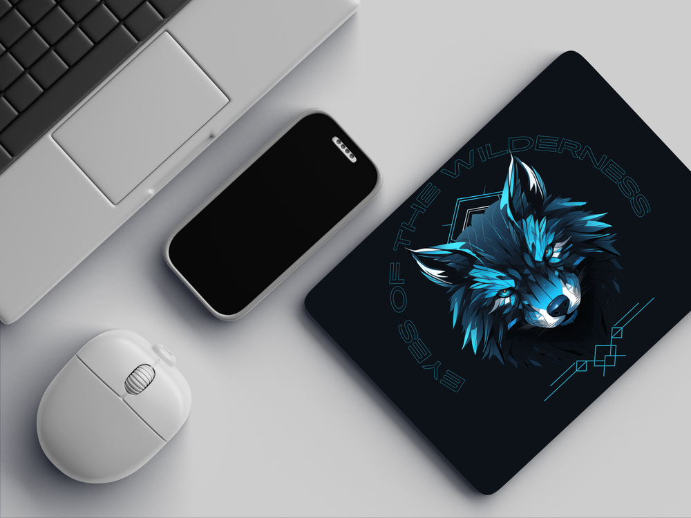 "EYES OF THE WILDERNESS" Mousepad Enhance Your Workspace with Style