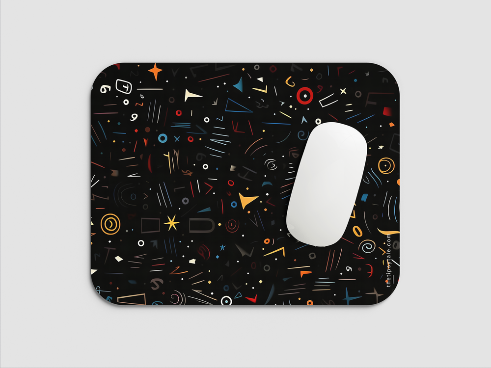 "ABSTRACT OF ELEMENTS" Mousepad Enhance Your Workspace with Style