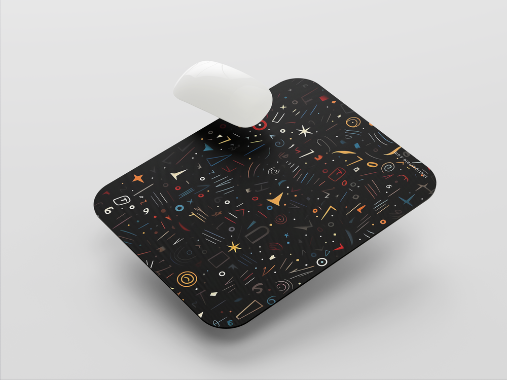 "ABSTRACT OF ELEMENTS" Mousepad Enhance Your Workspace with Style