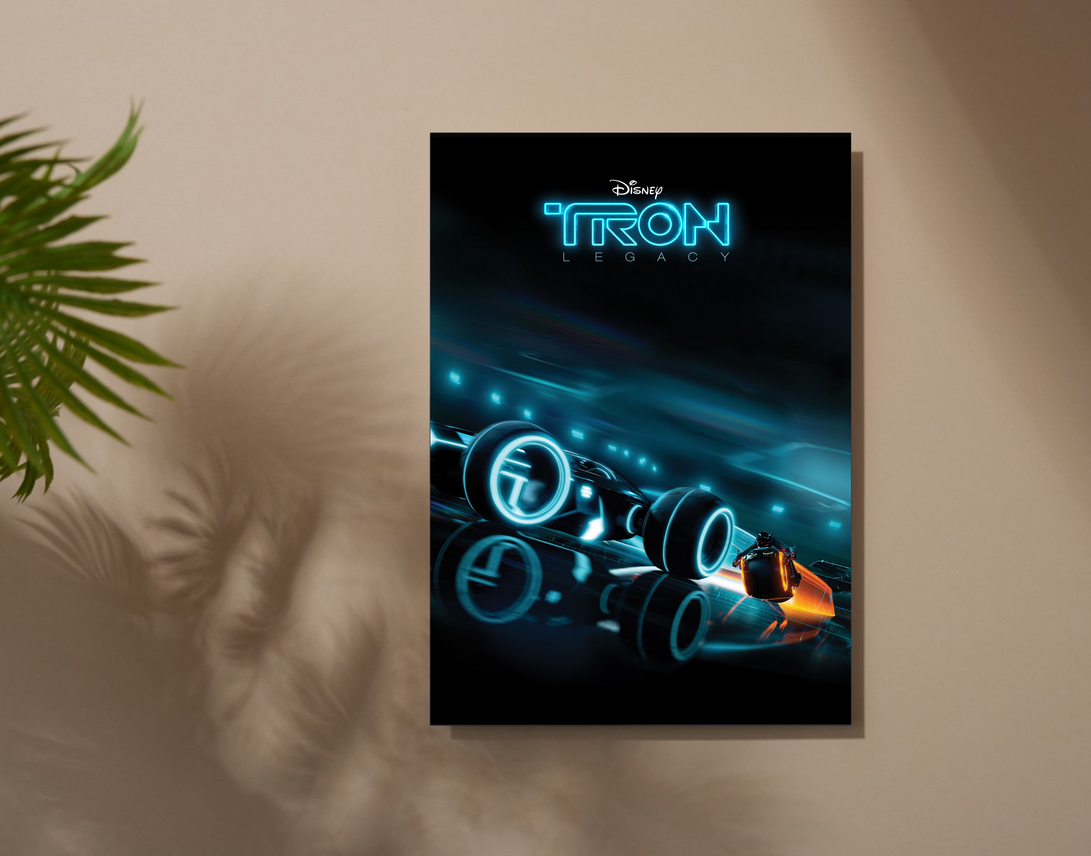 "TRON LEGACY : RACING LEVEL"- Shiny & Sturdy Metallic Poster Art That Pops & Sticks (Literally!)