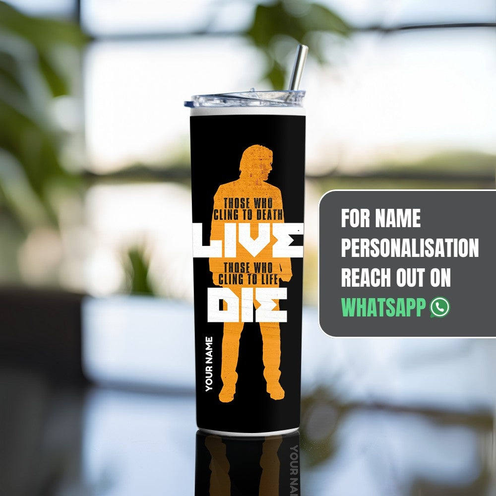 "John Wick Thoughts" Tumbler with Metal Straw