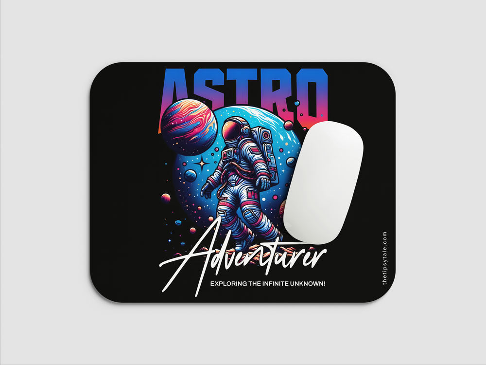 "ADVENTURE - EXPLORING THE INFINITE UNKOWN!" Mousepad Enhance Your Workspace with Style