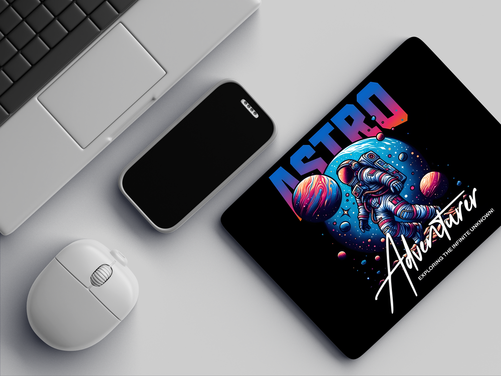 "ADVENTURE - EXPLORING THE INFINITE UNKOWN!" Mousepad Enhance Your Workspace with Style