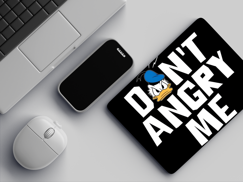 "DON'T ANGRY ME" Mousepad Enhance Your Workspace with Style
