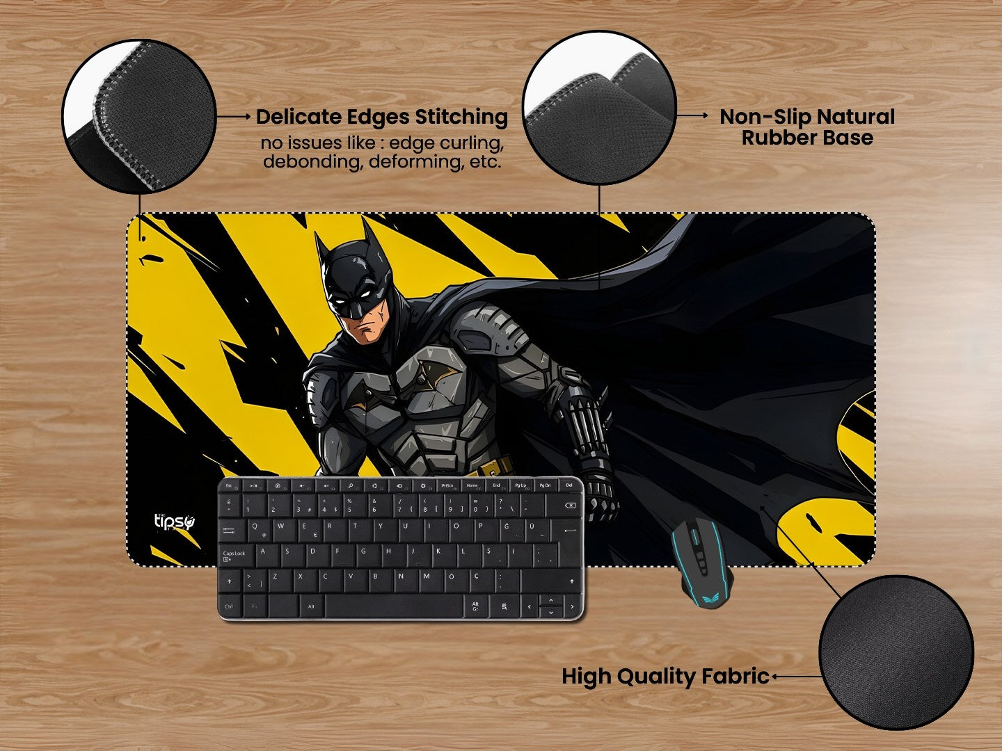 "COMIC EDITION BATMAN" Gaming Mousepad Elevate Your Gaming Experience