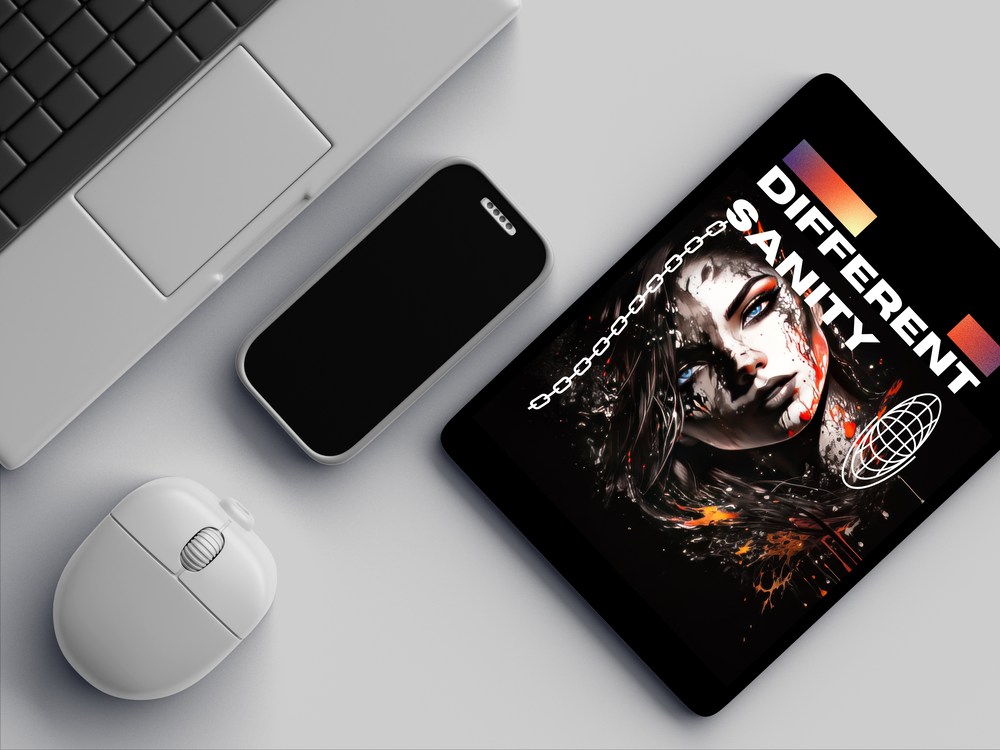"DIFFERENT SANITY" Mousepad Enhance Your Workspace with Style