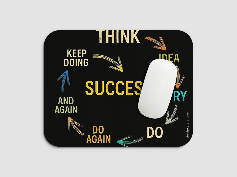 "THINK TO SUCCESS" Mousepad Enhance Your Workspace with Style