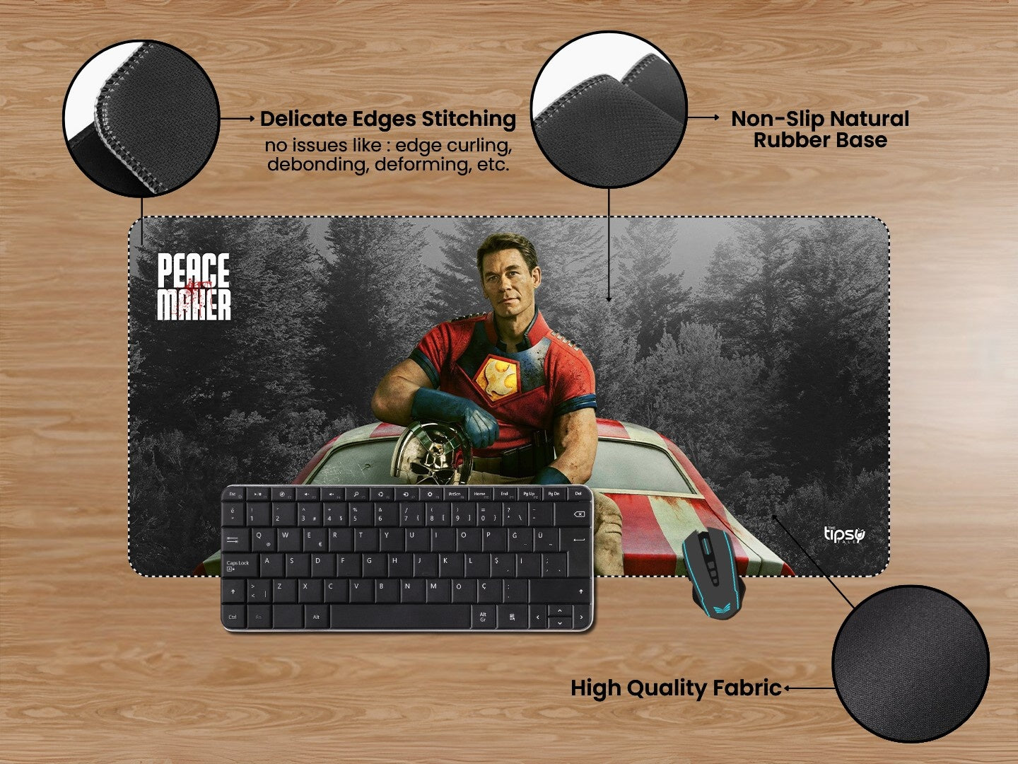 "THE REAL PEACE MAKER" Gaming Mousepad Elevate Your Gaming Experience