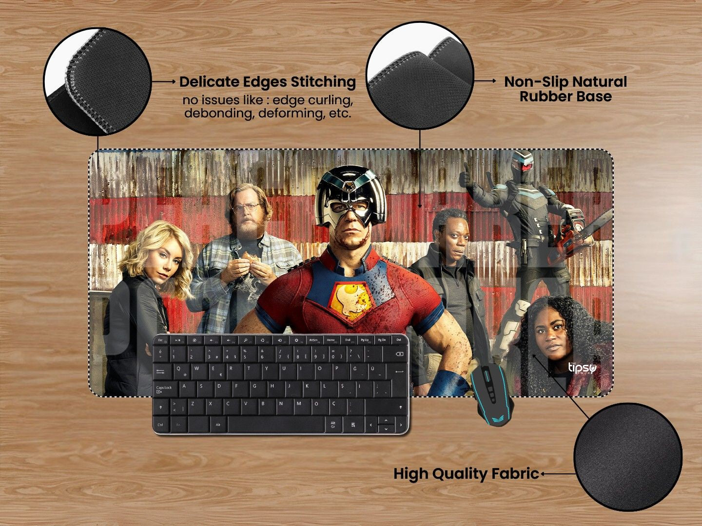 "TEAM PEACE MAKER" Gaming Mousepad Elevate Your Gaming Experience