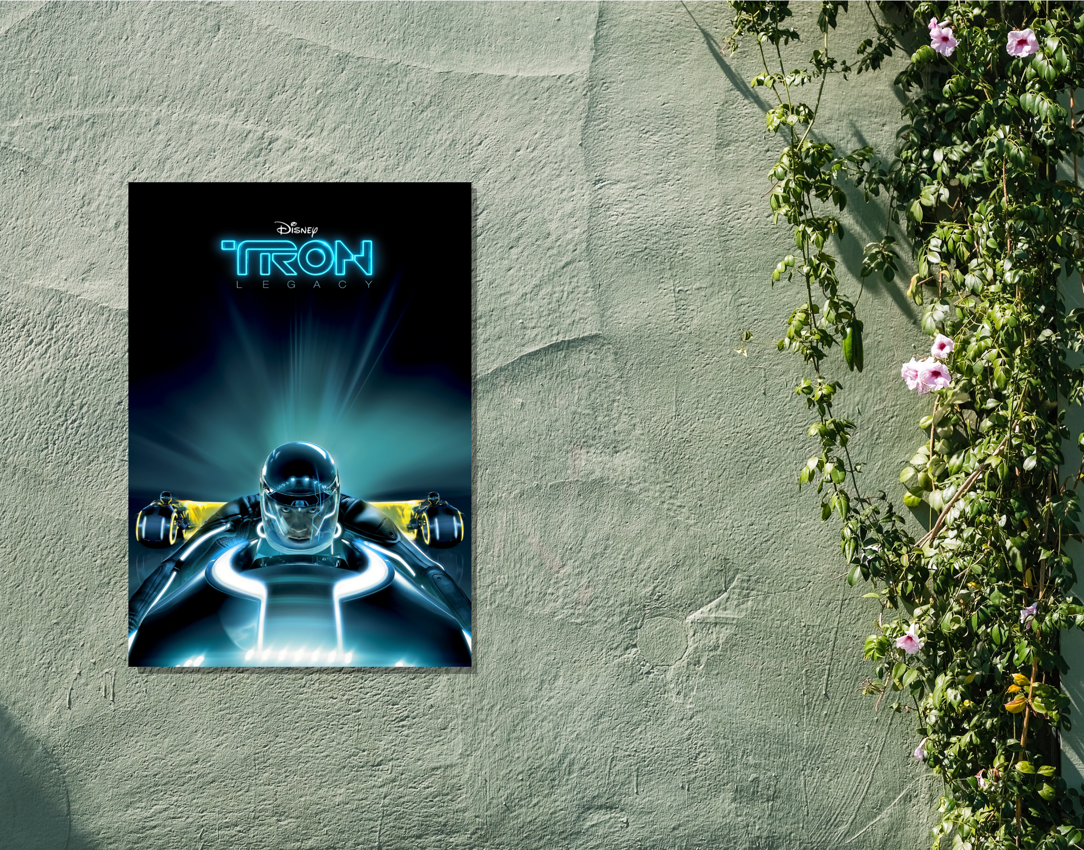 "TRON LEGACY : SAM FLYNN "- Shiny & Sturdy Metallic Poster Art That Pops & Sticks (Literally!)