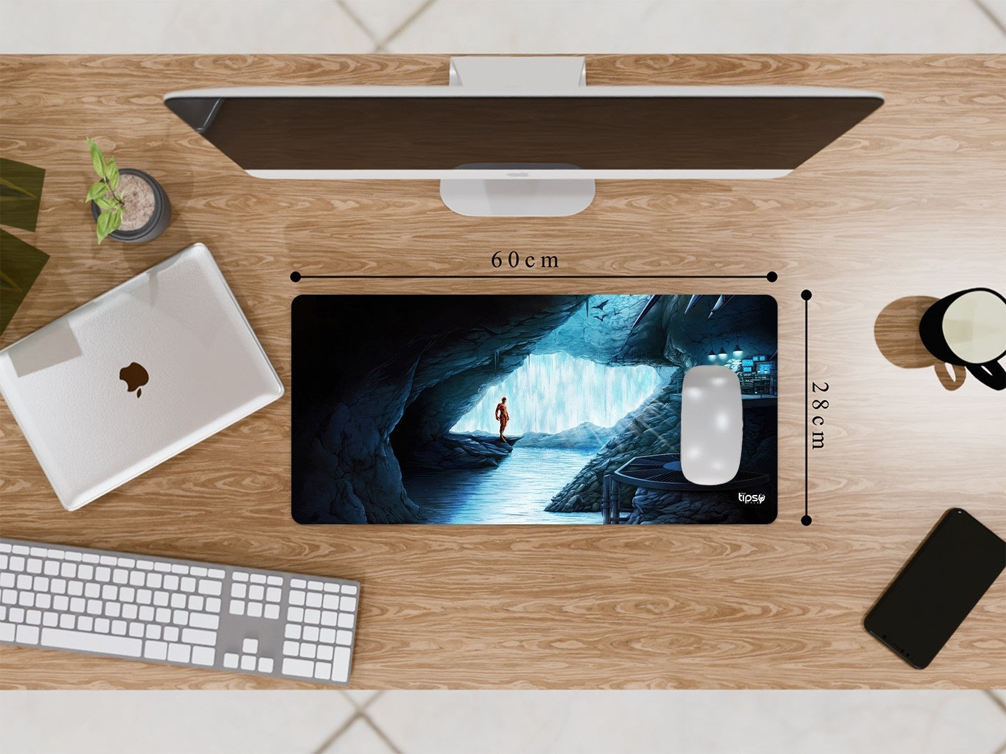 " FLASH IN BATCAVE" Gaming Mousepad Elevate Your Gaming Experience