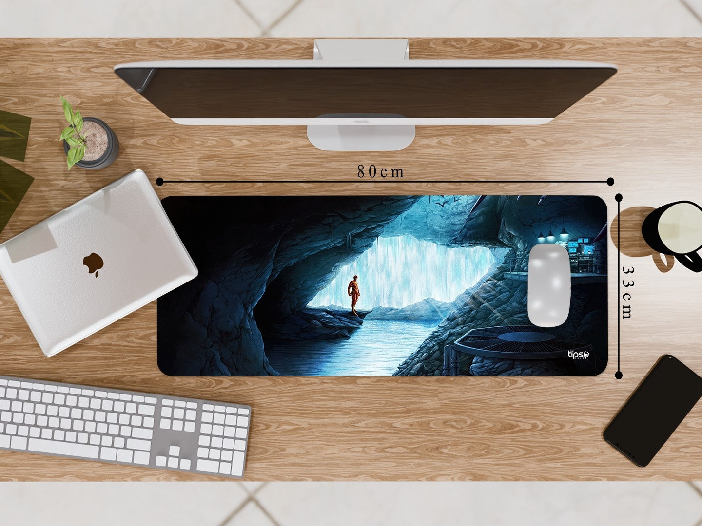 " FLASH IN BATCAVE" Gaming Mousepad Elevate Your Gaming Experience