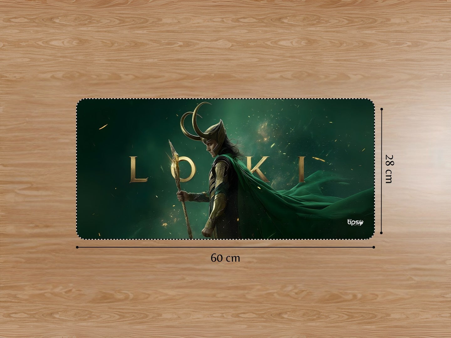 "LOKI - YOUR SAVIOUR IS HERE" Gaming Mousepad Elevate Your Gaming Experience