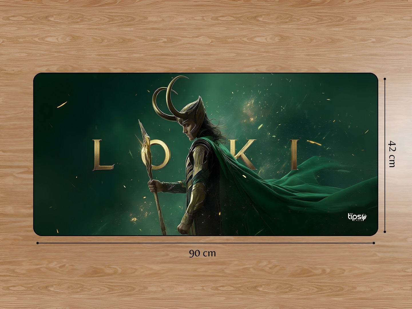"LOKI - YOUR SAVIOUR IS HERE" Gaming Mousepad Elevate Your Gaming Experience