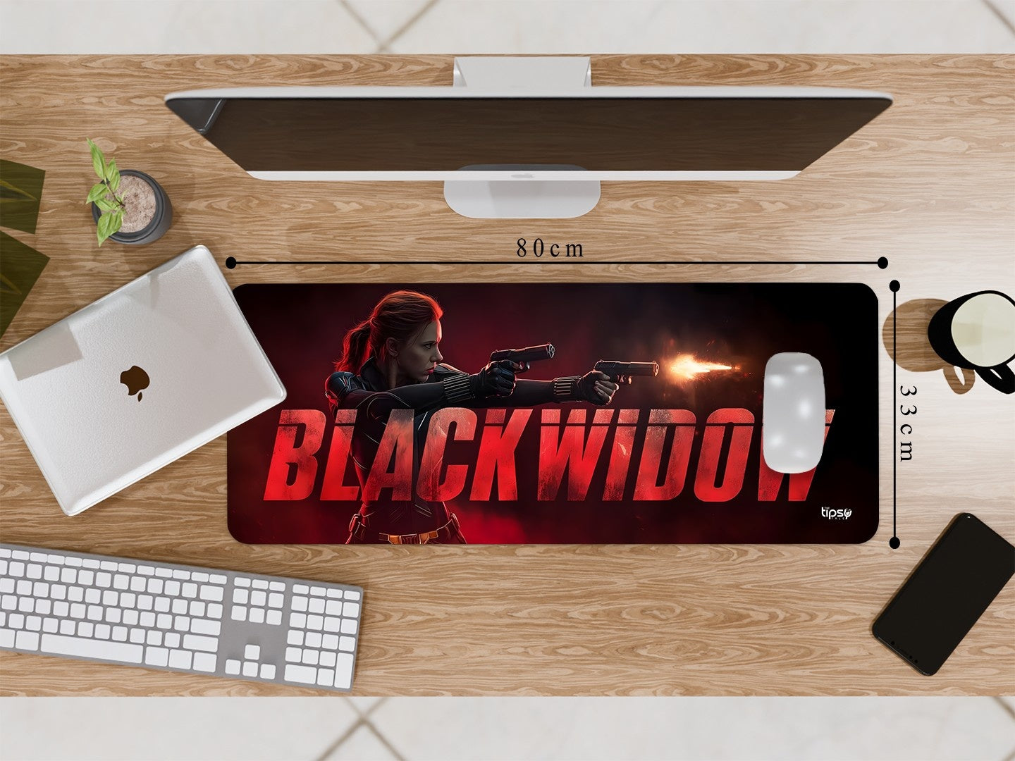 "BLACK WIDOW - THE OG AVENGER" Gaming Mousepad Elevate Your Gaming Experience