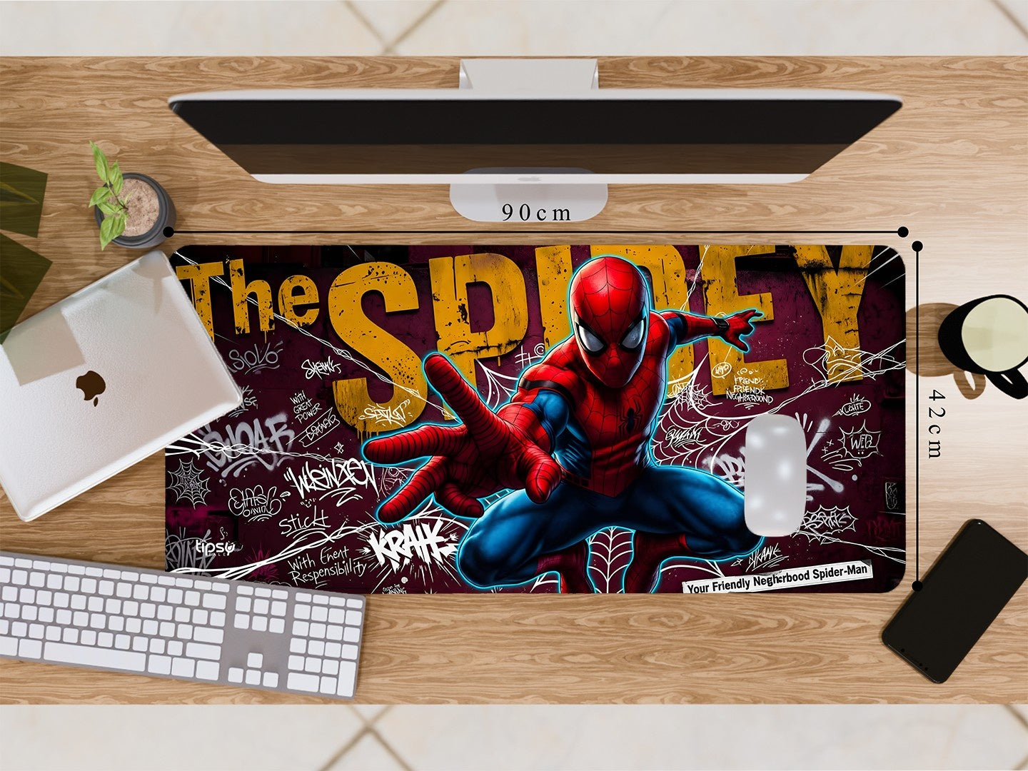 "THE SPIDEY- FRIENDLY NEIGHBOURHOOD" Gaming Mousepad Elevate Your Gaming Experience