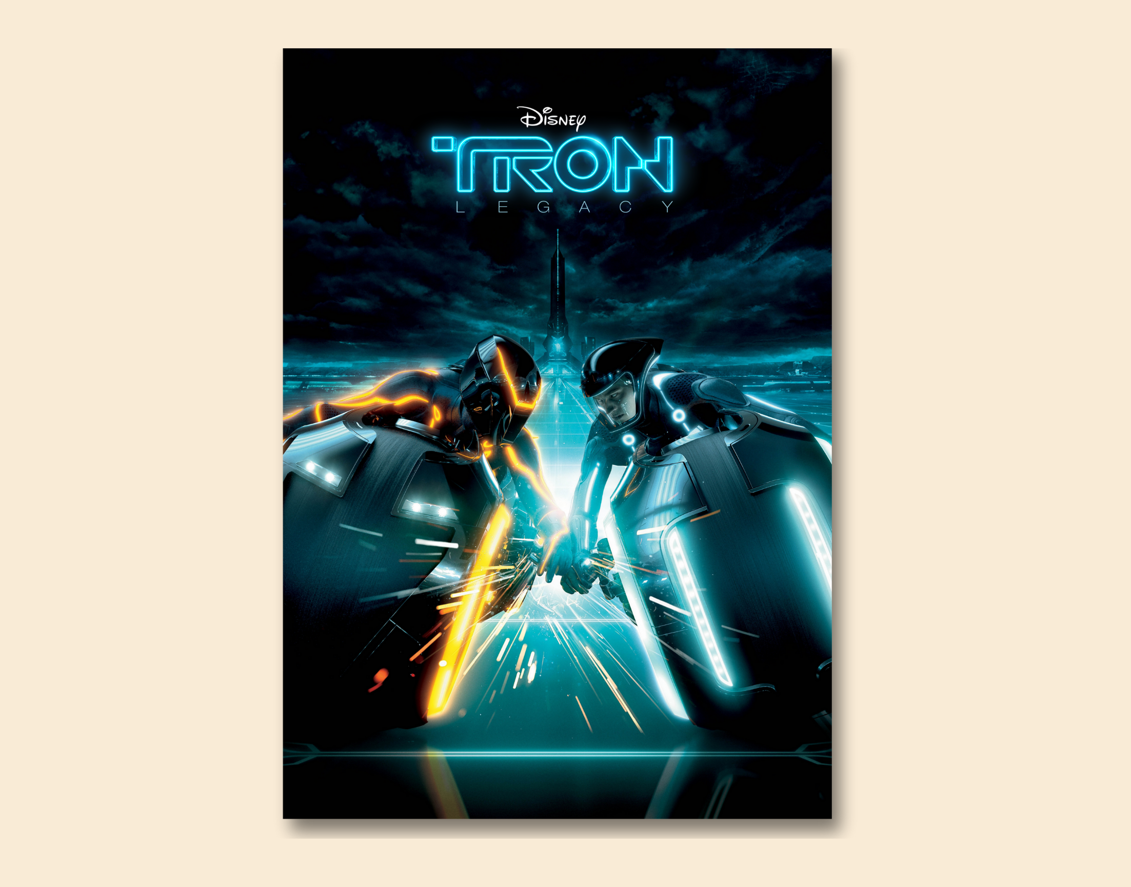 "TRON LEGACY : LAST LEVEL"- Shiny & Sturdy Metallic Poster Art That Pops & Sticks (Literally!)