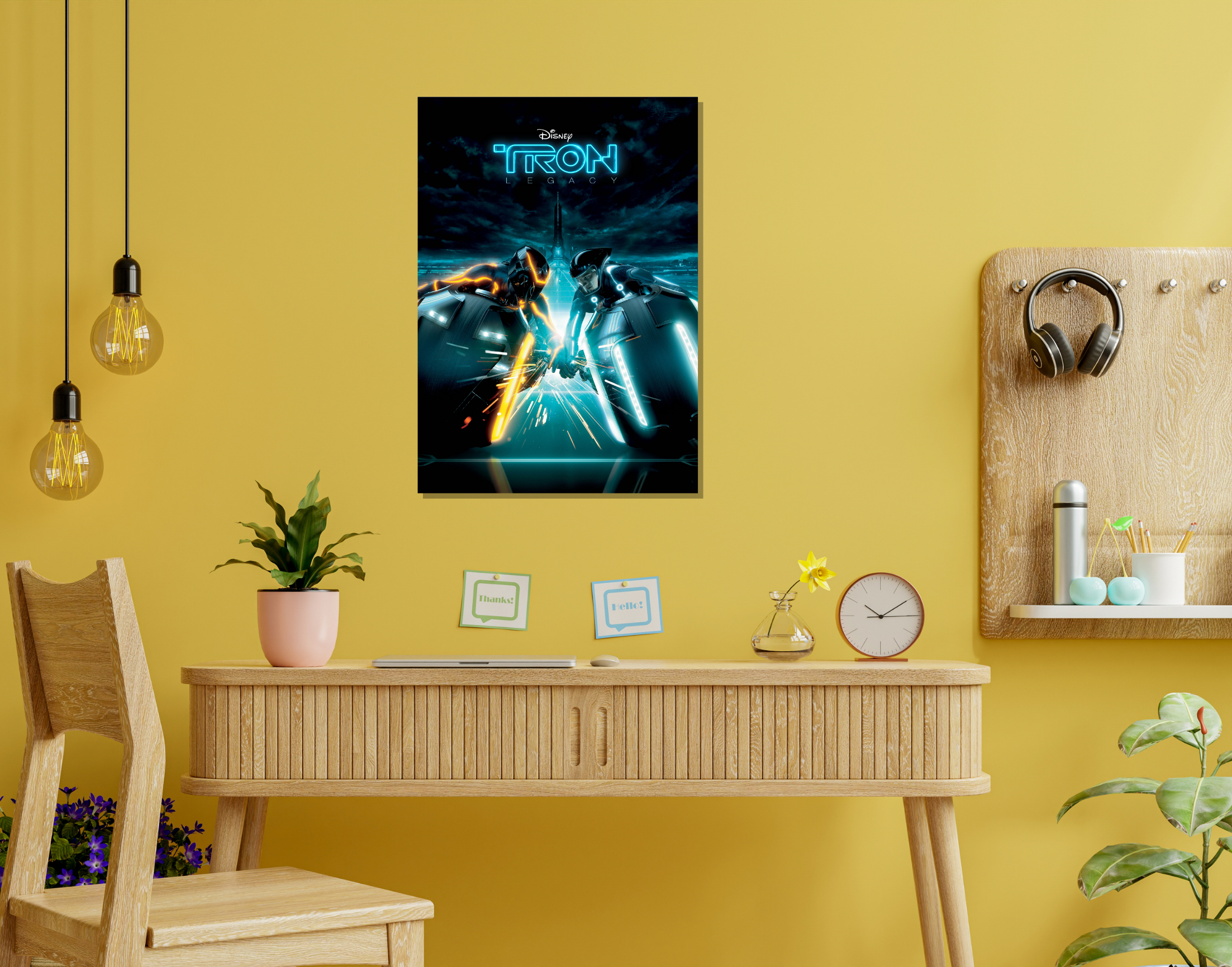 "TRON LEGACY : LAST LEVEL"- Shiny & Sturdy Metallic Poster Art That Pops & Sticks (Literally!)