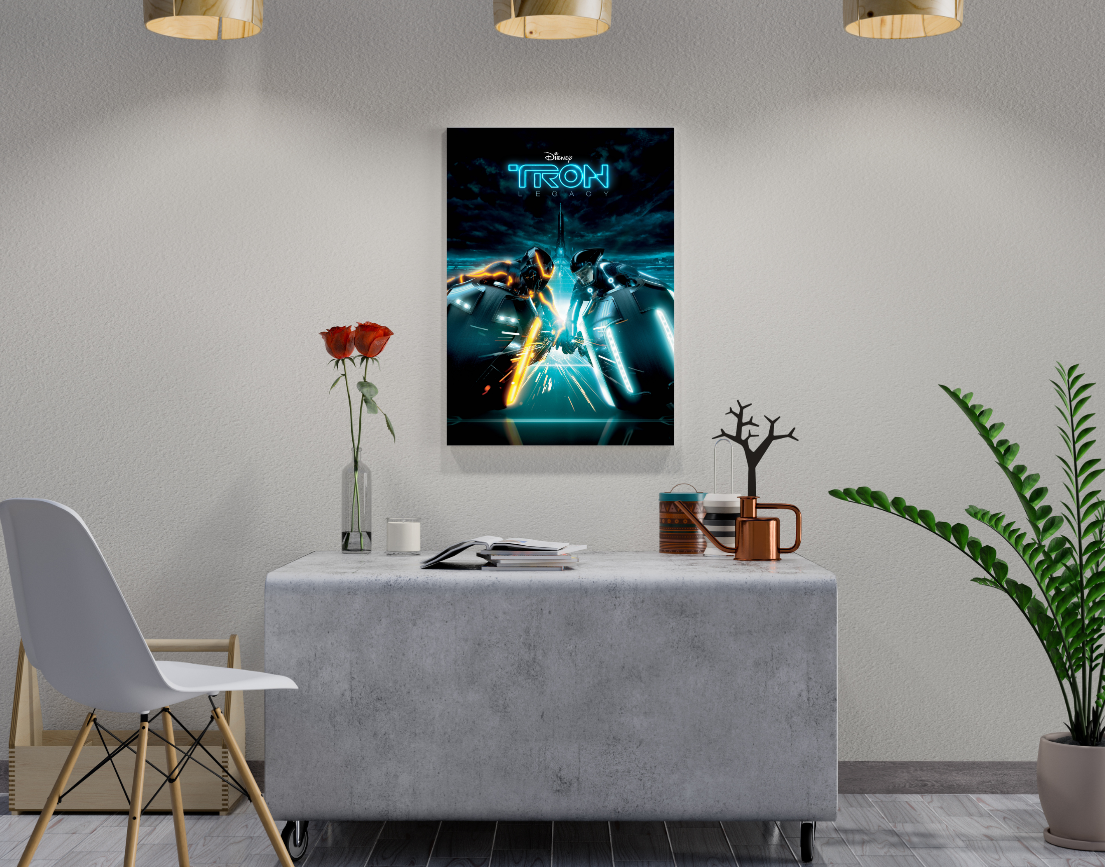 "TRON LEGACY : LAST LEVEL"- Shiny & Sturdy Metallic Poster Art That Pops & Sticks (Literally!)