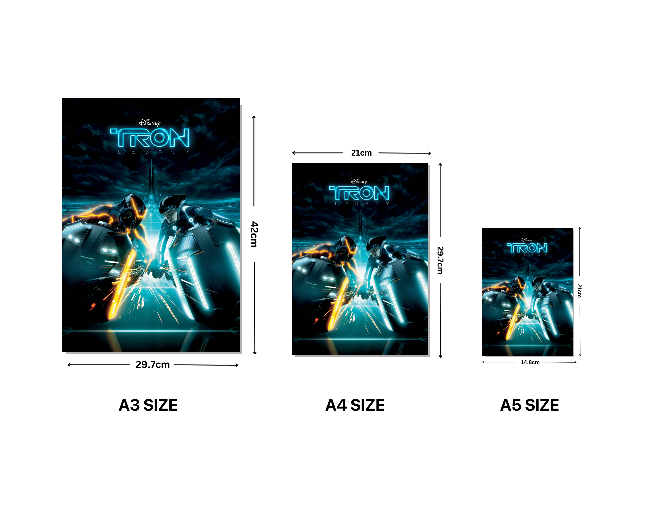 "TRON LEGACY : LAST LEVEL"- Shiny & Sturdy Metallic Poster Art That Pops & Sticks (Literally!)