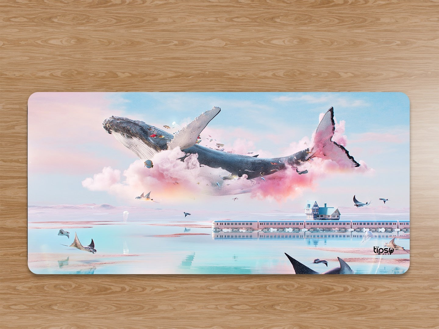 "Whale in the clouds " Gaming Mousepad Elevate Your Gaming Experience