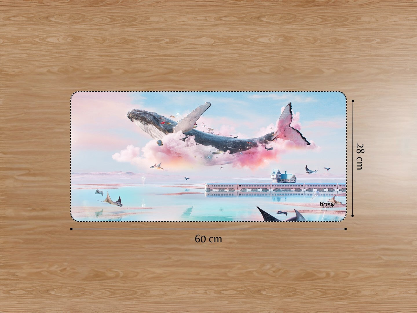 "Whale in the clouds " Gaming Mousepad Elevate Your Gaming Experience