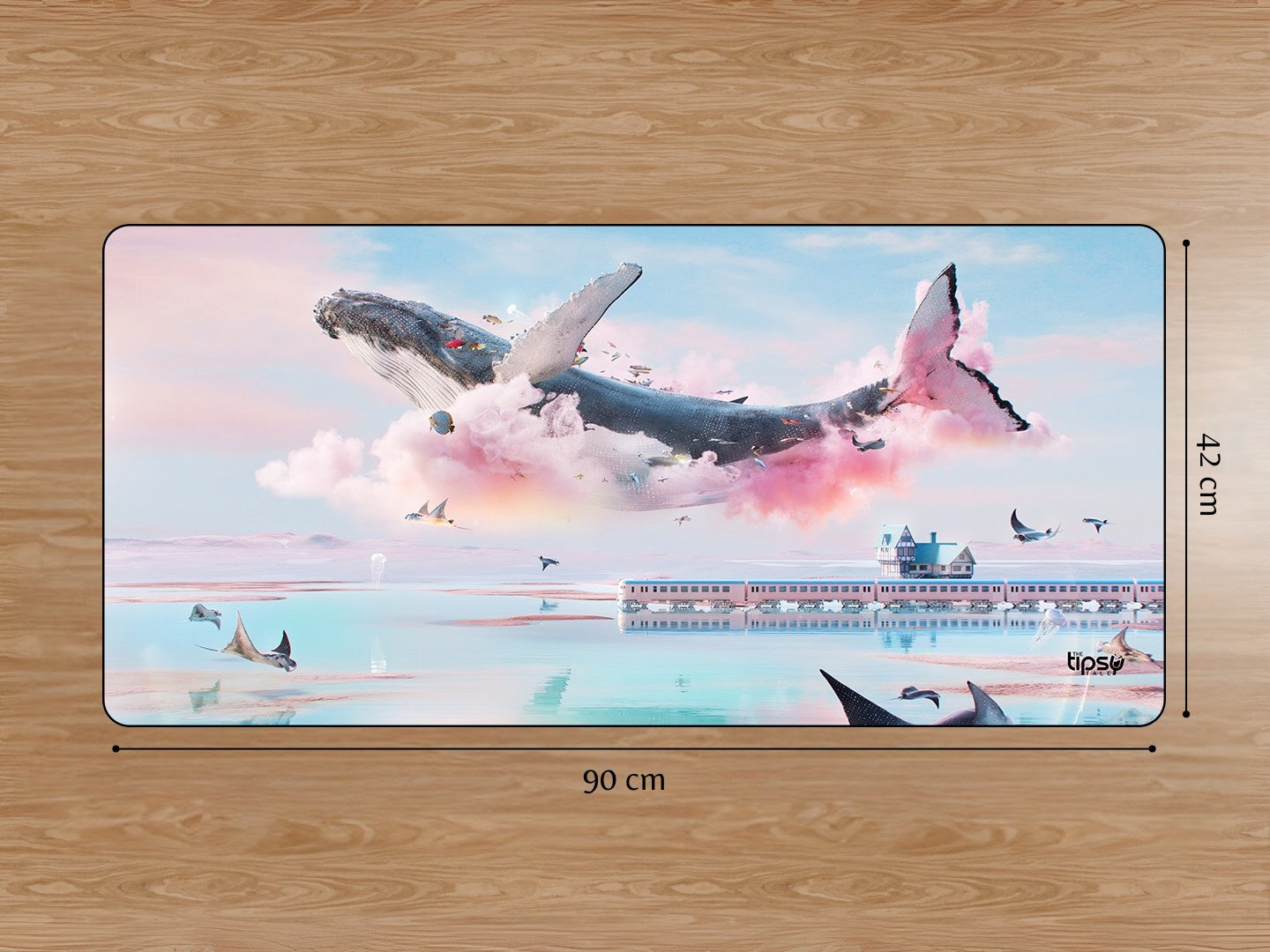 "Whale in the clouds " Gaming Mousepad Elevate Your Gaming Experience