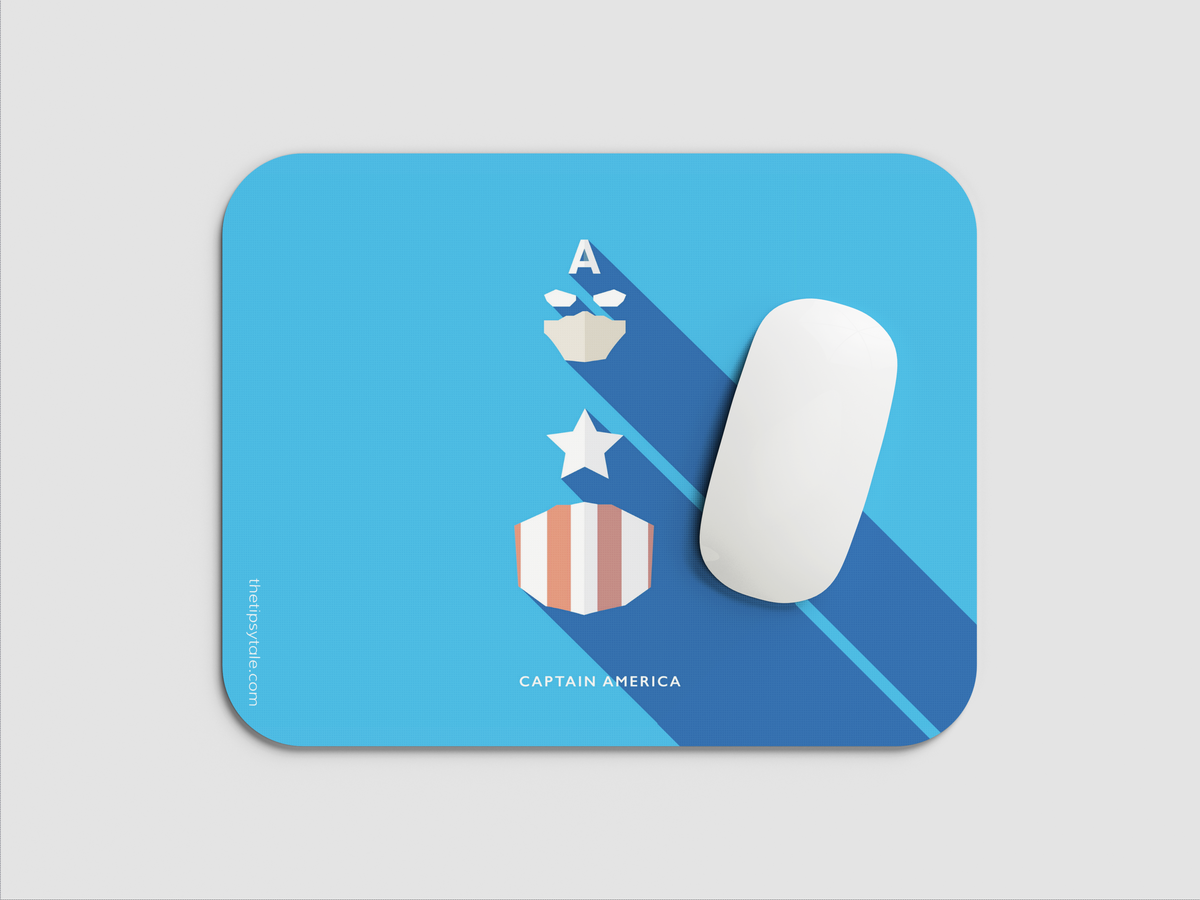"CAPTAIN AMERICA - ROGGERS" Mousepad Enhance Your Workspace with Style