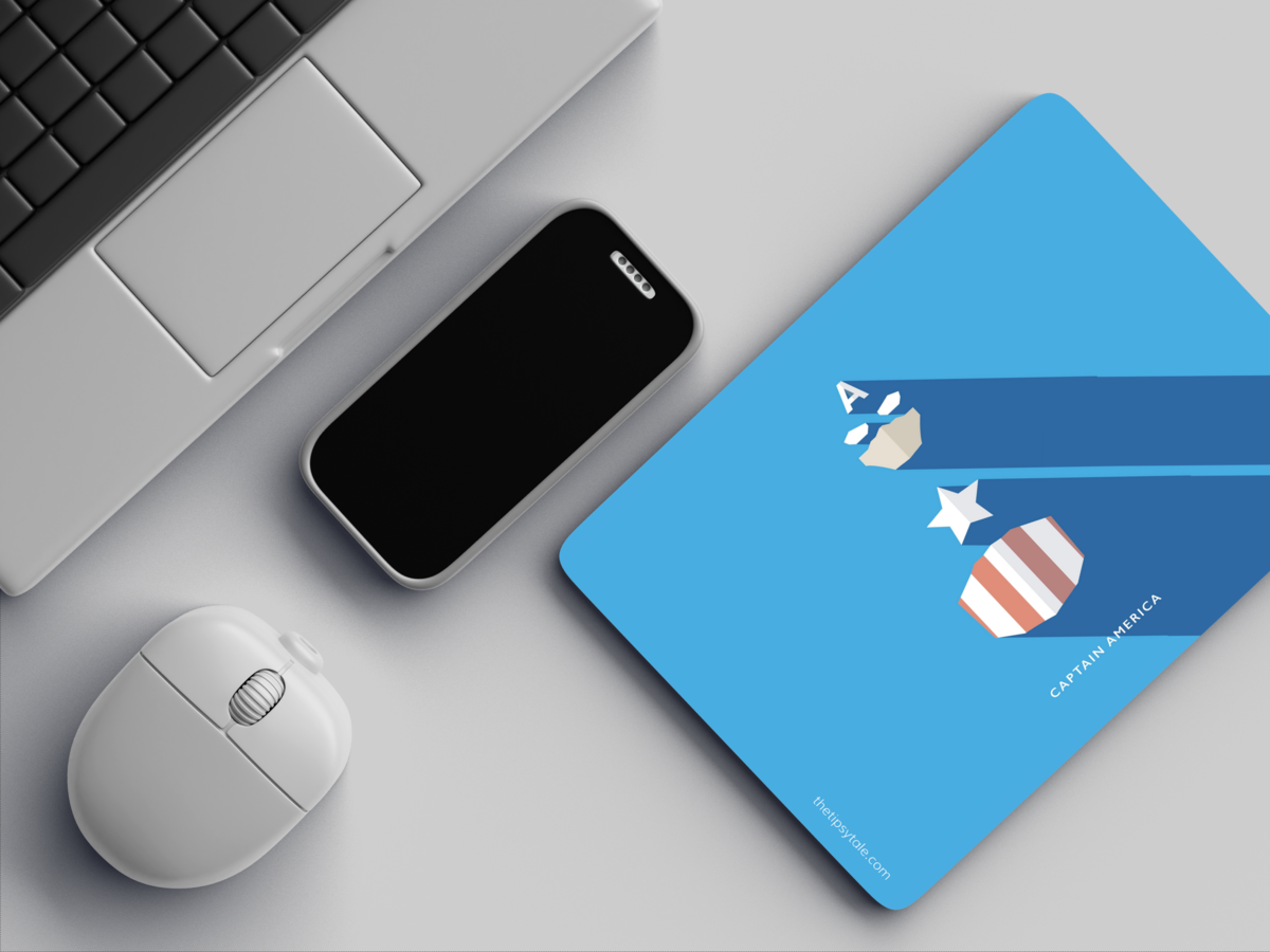 "CAPTAIN AMERICA - ROGGERS" Mousepad Enhance Your Workspace with Style