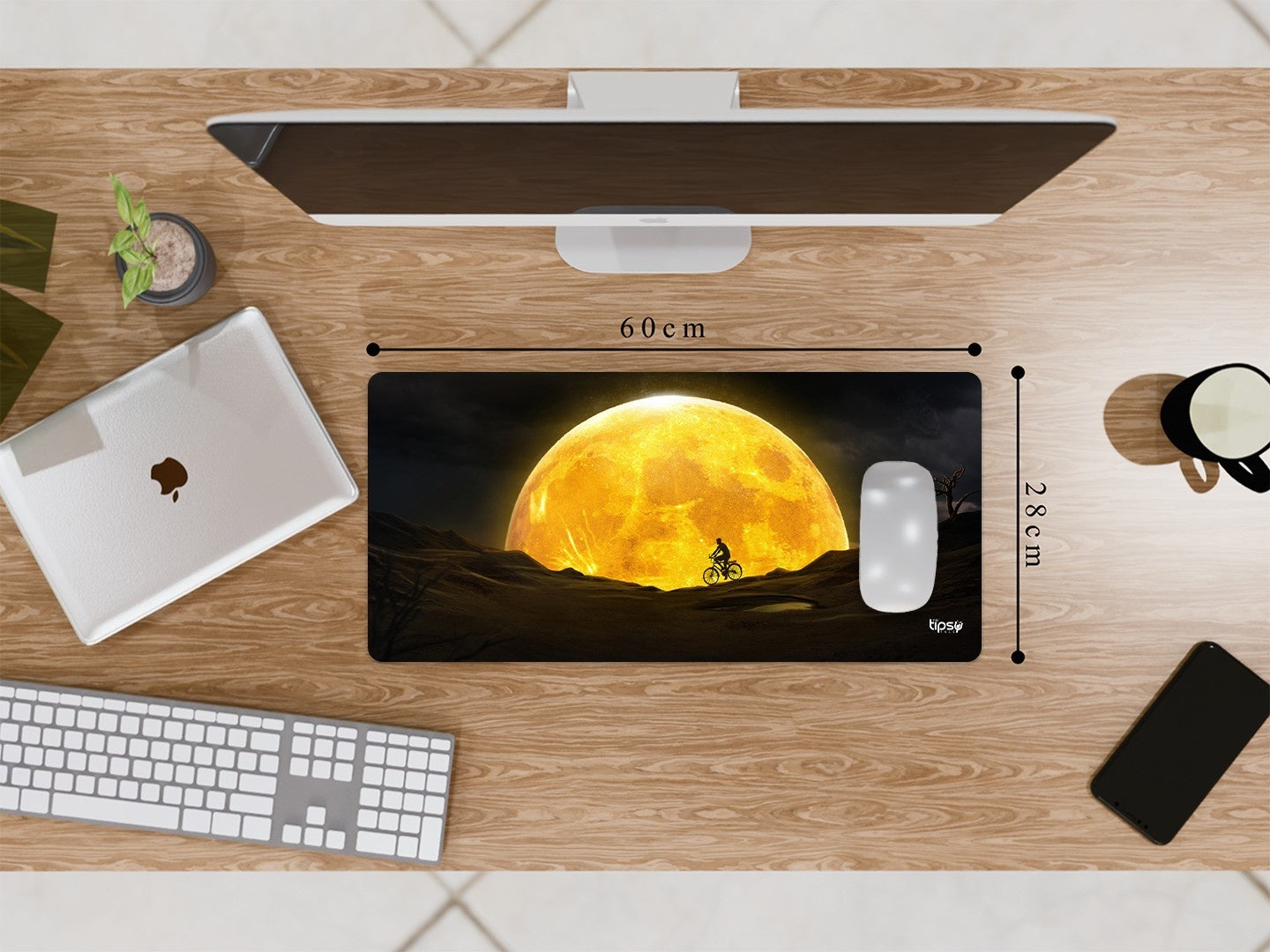 "Cycle by the dessert" Gaming Mousepad Elevate Your Gaming Experience