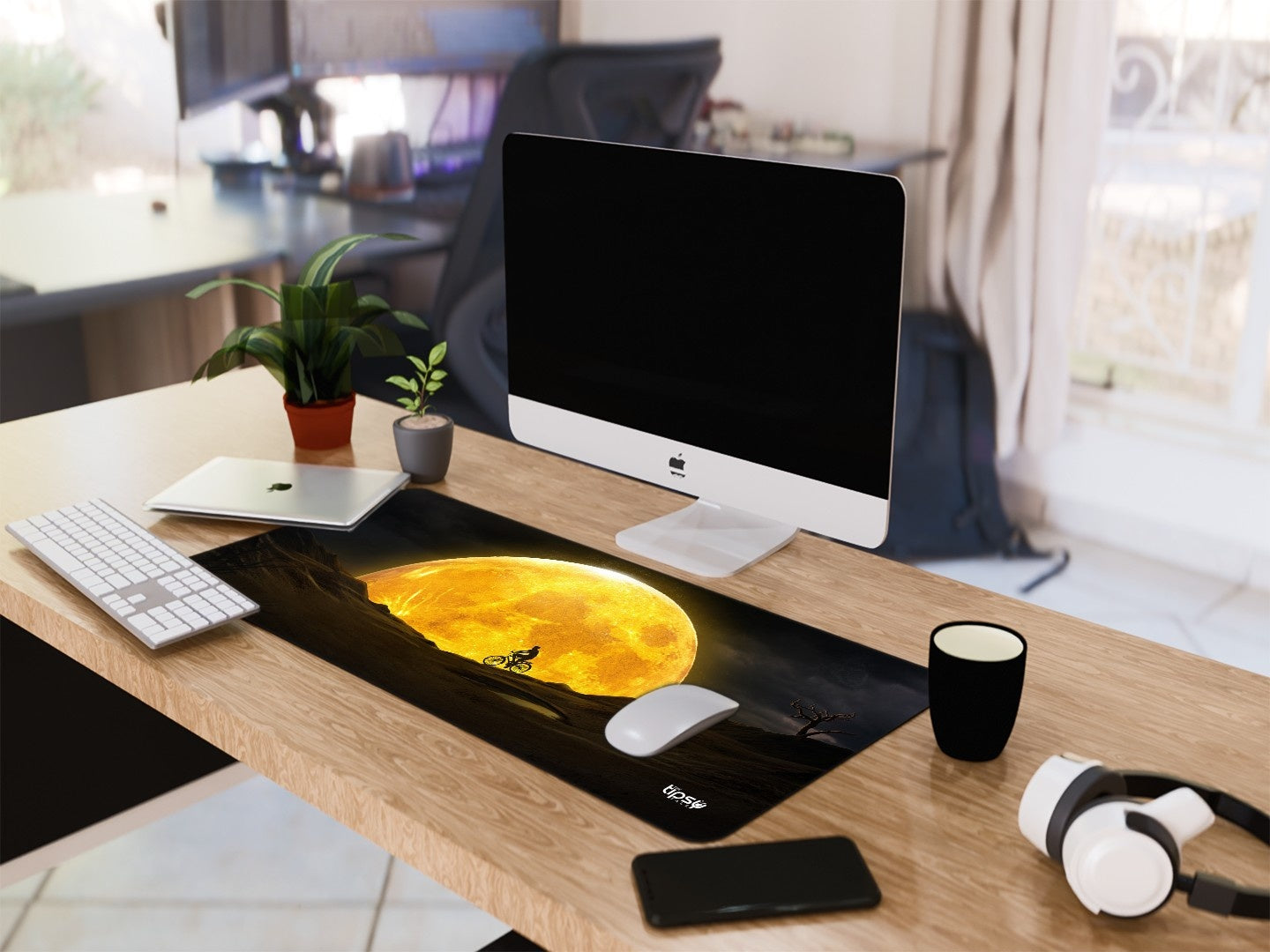 "Cycle by the dessert" Gaming Mousepad Elevate Your Gaming Experience
