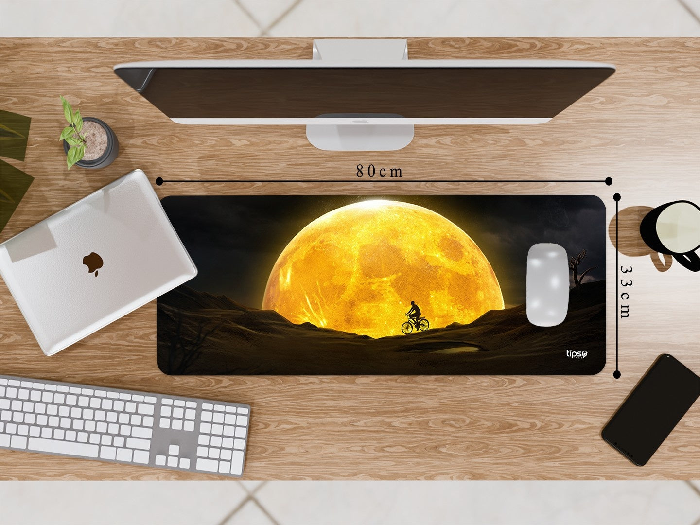 "Cycle by the dessert" Gaming Mousepad Elevate Your Gaming Experience