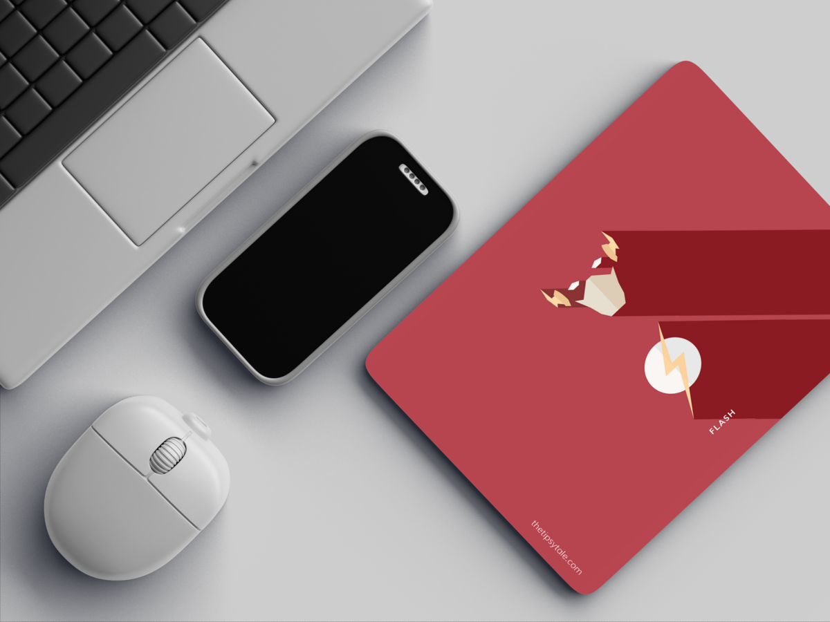 "FLASH - DC JL" Mousepad Enhance Your Workspace with Style