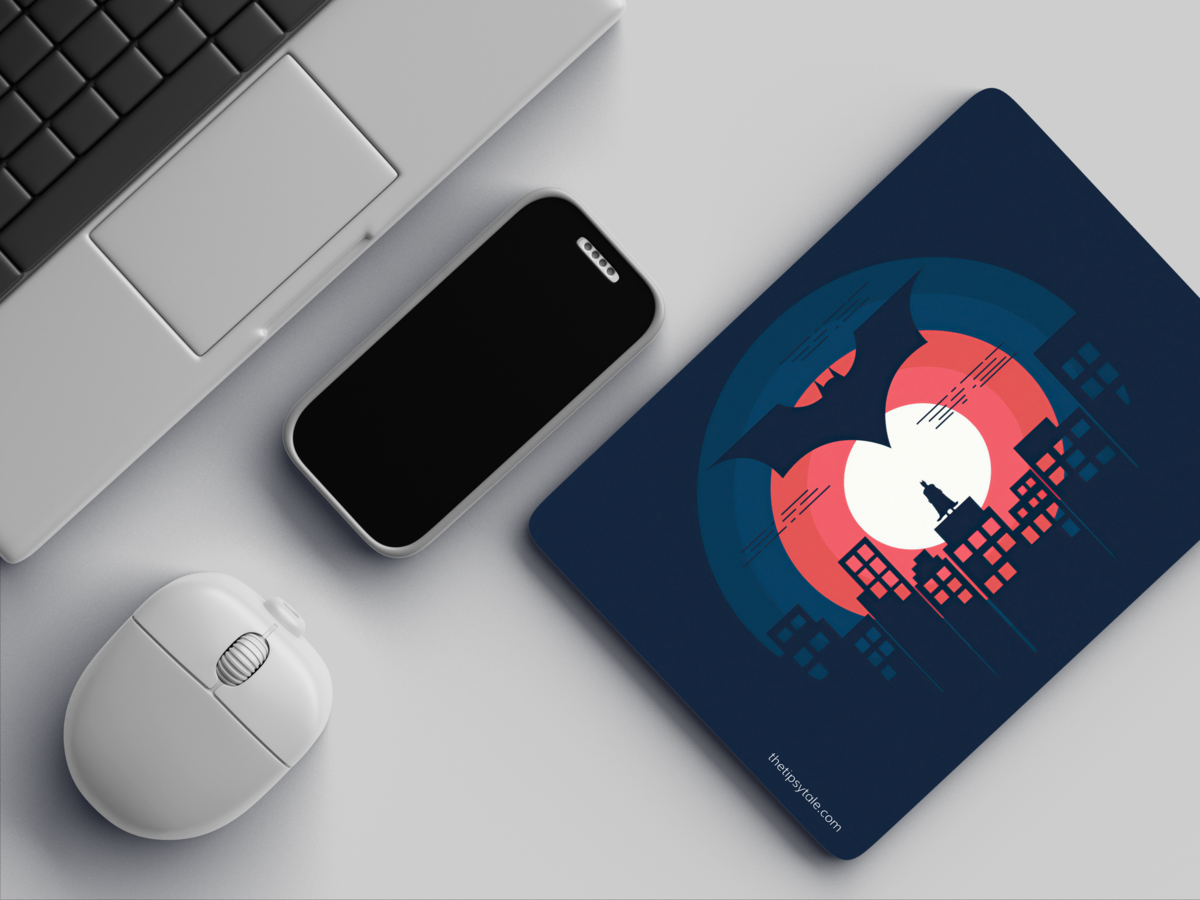 "BATMAN FROM BAT CAVE" Mousepad Enhance Your Workspace with Style