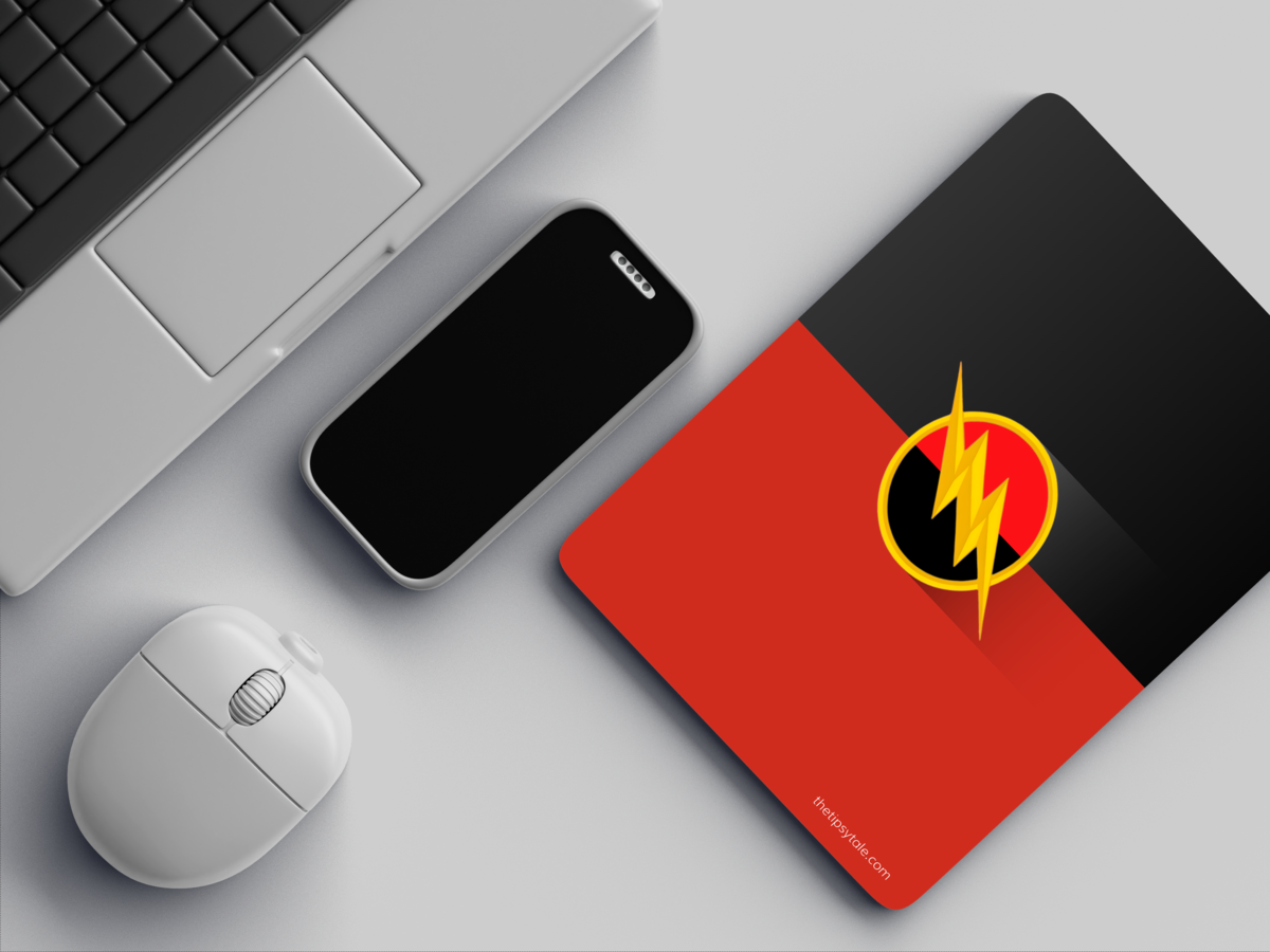"FLASH - THE SYMBOL" Mousepad Enhance Your Workspace with Style