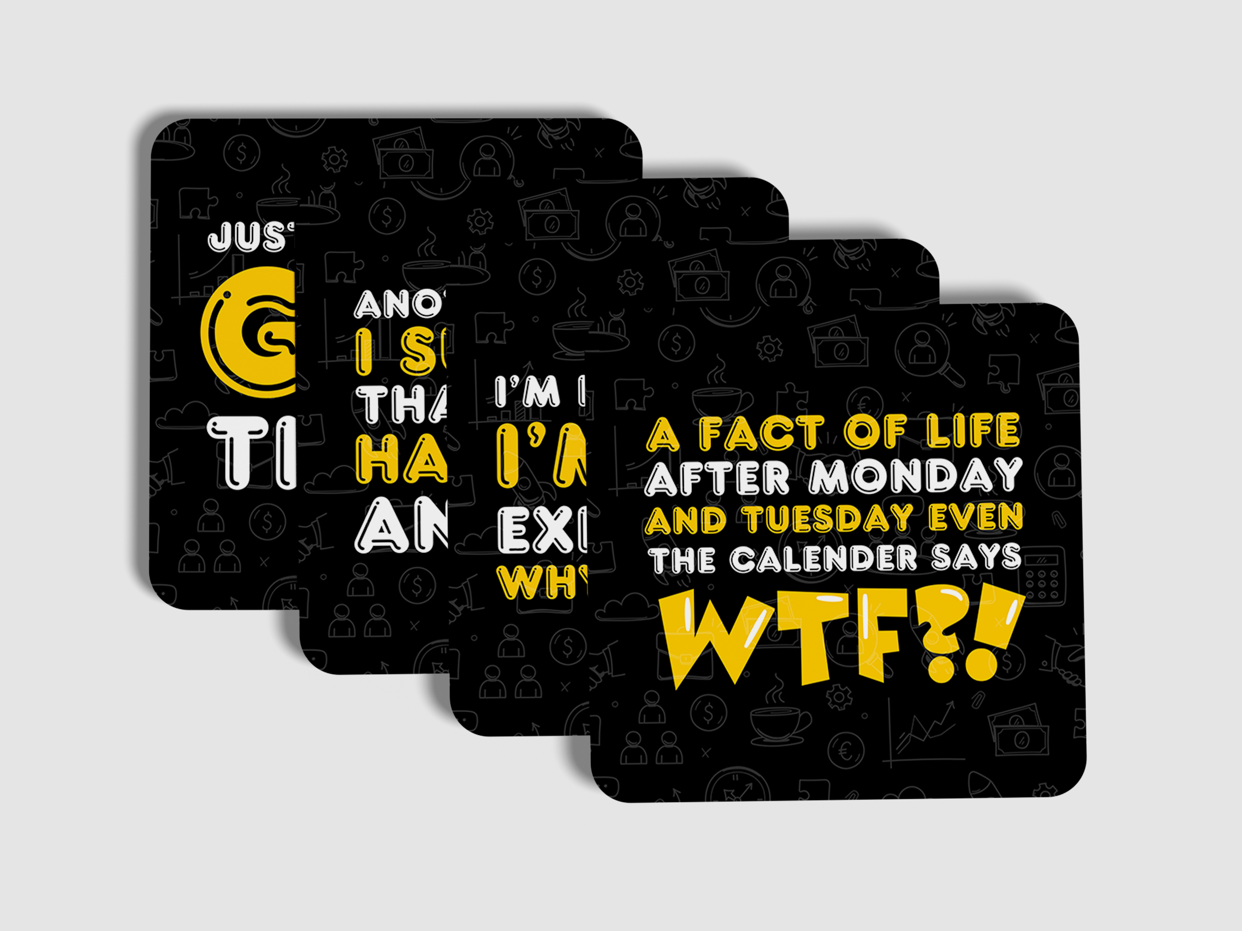 'CORPORATE WOMEN EDITION' Coaster Set of 4