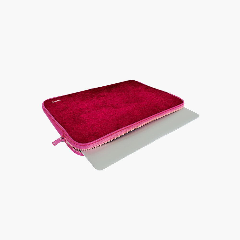 "Dark Red Abstract" Laptop Sleeves:Bold Modern Design for Every Size