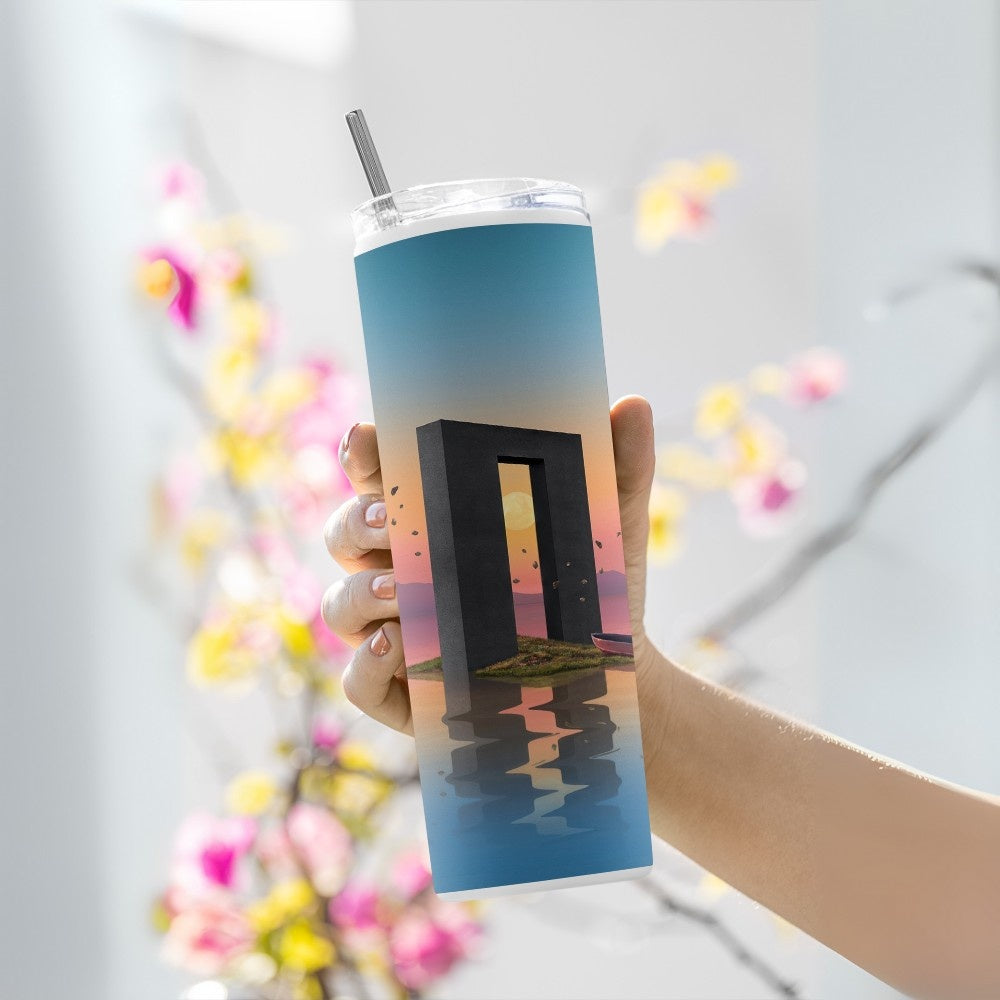"Portal to Other Dimension" Tumbler with Metal Straw