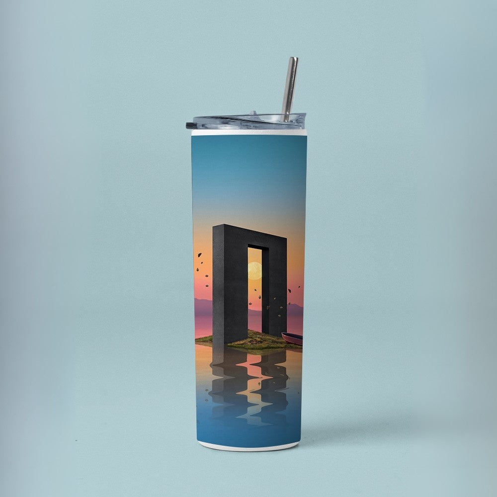 "Portal to Other Dimension" Tumbler with Metal Straw