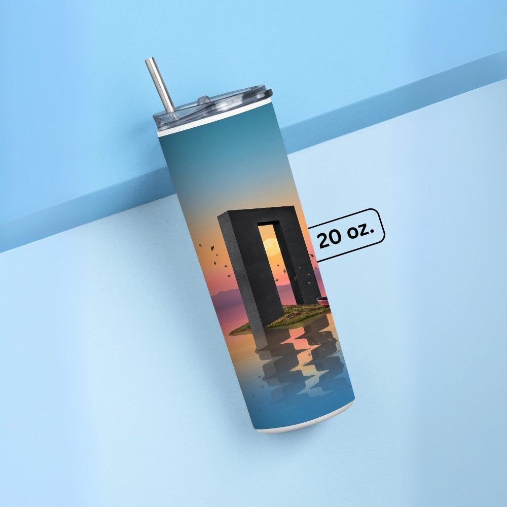 "Portal to Other Dimension" Tumbler with Metal Straw