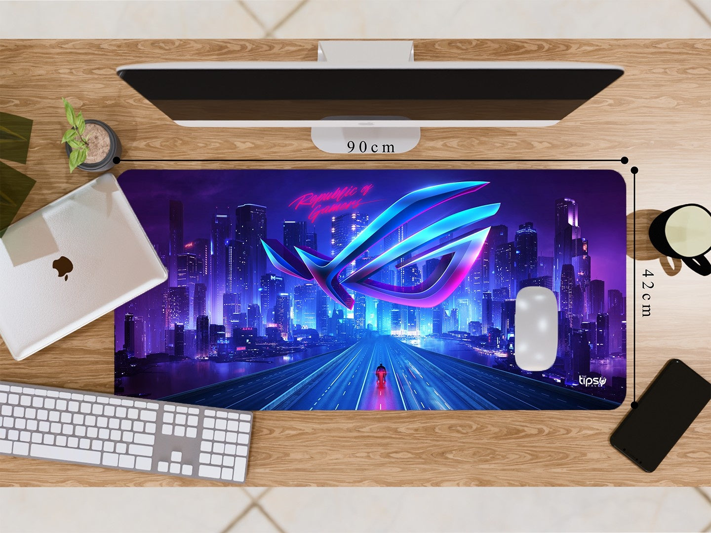 "ASUS ROG - DESIGNED FOR GAMERS" Gaming Mousepad Elevate Your Gaming Experience