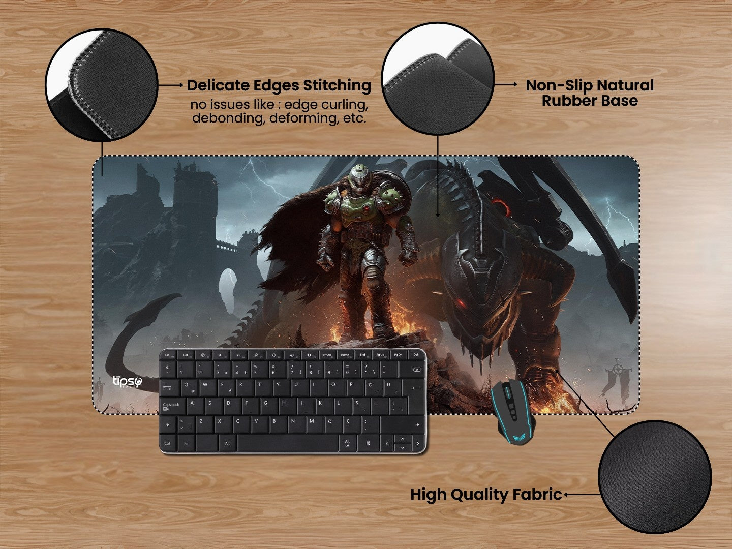 "DOOM - THE DARK DYNASTY" Gaming Mousepad Elevate Your Gaming Experience