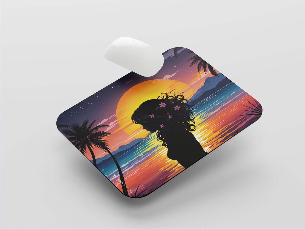 "WOMAN SHILHOUETTE " Mousepad Enhance Your Workspace with Style