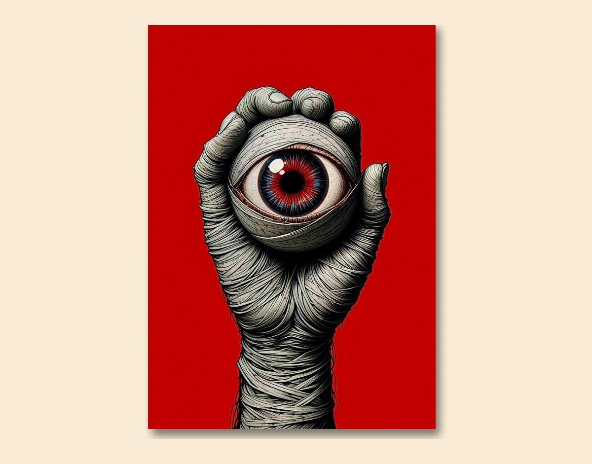"Eye of Power"- Shiny & Sturdy Metallic Poster Art That Pops & Sticks