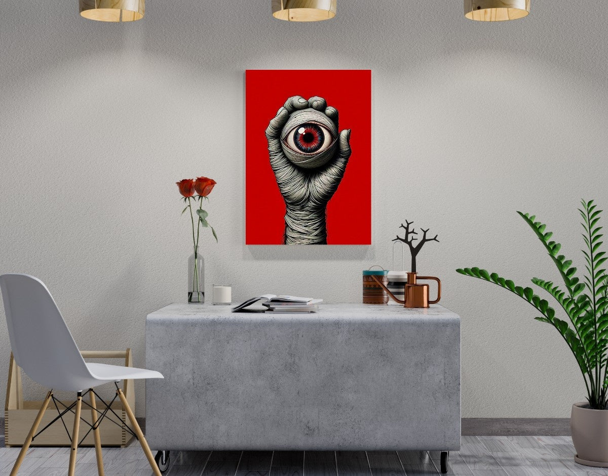 "Eye of Power"- Shiny & Sturdy Metallic Poster Art That Pops & Sticks
