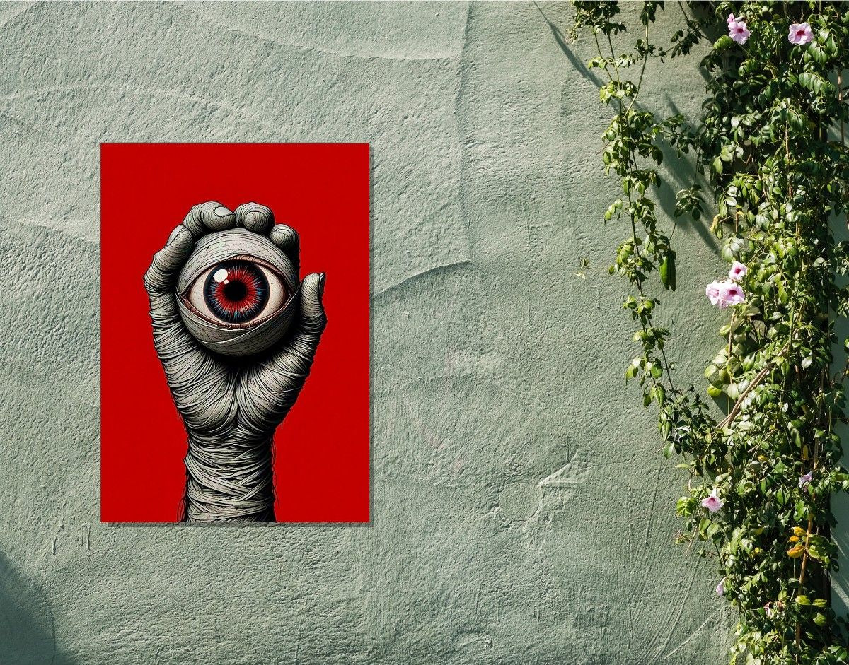 "Eye of Power"- Shiny & Sturdy Metallic Poster Art That Pops & Sticks