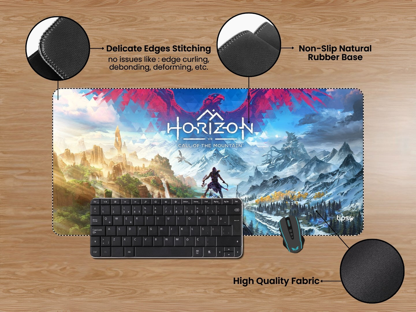 "HORIZON - CALL OF THE MOUNTAIN" Gaming Mousepad Elevate Your Gaming Experience