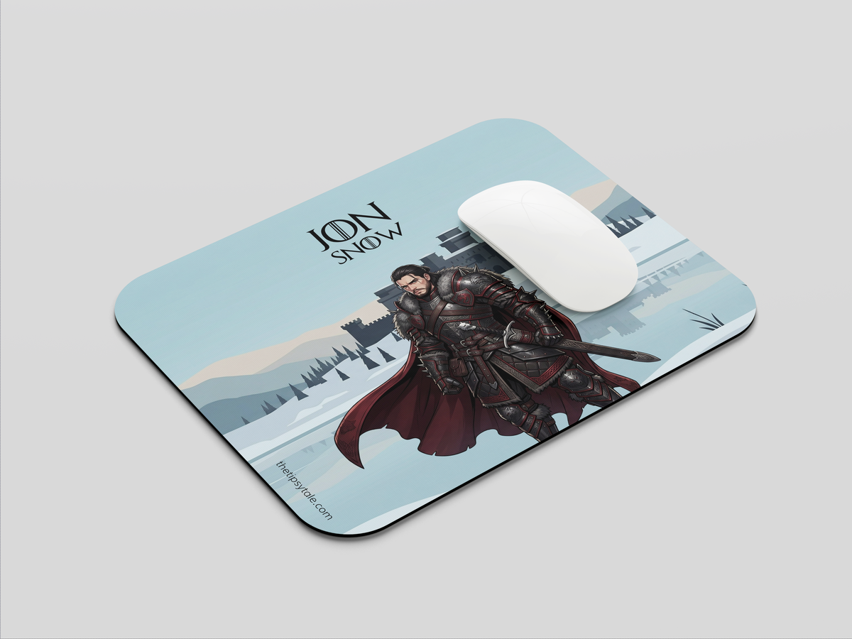 "JON SNOW - GOT " Mousepad Enhance Your Workspace with Style